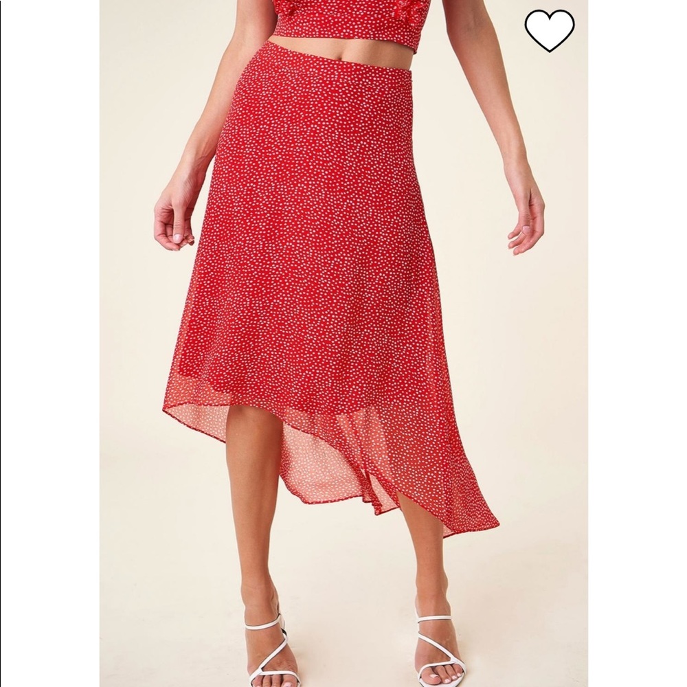 SUGAR LIPS - POLKA-DOT HIGH-LOW SKIRT (NWT)